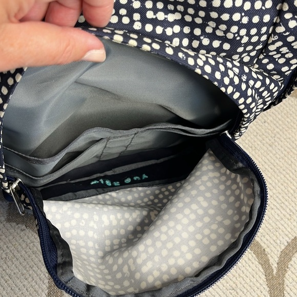 The North Face Wise Guy Backpack, Navy White, Medium Size school bag, hiking - Picture 13 of 17